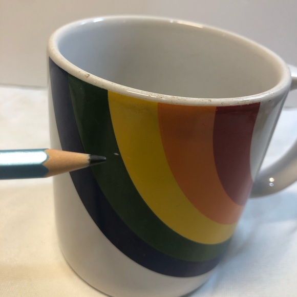 Vintage 1984 F.T.D.A. Rainbow Coffee Mug Made in Korea Pride LGBTQ - Picture 14 of 15